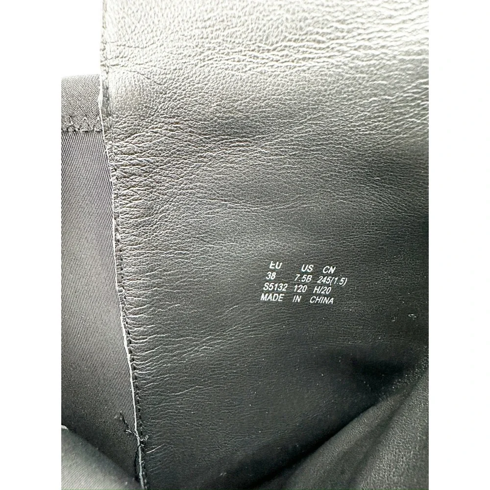 Stuart Weitzman Langdon Black Leather Over‎ The Knee Tall Boots Size 7.5B